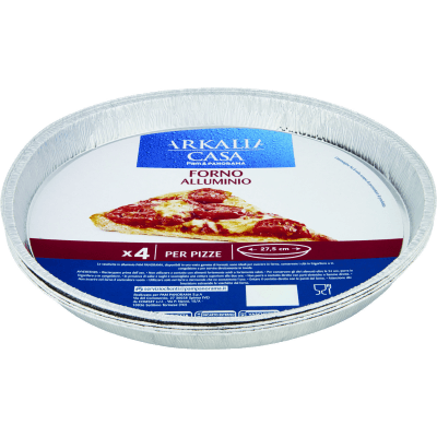 PAM PANORAMA Vaschette alluminio Forno per Pizze e Crostate 4 pz