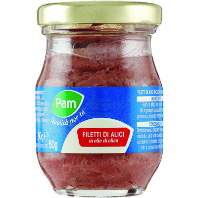 PAM PANORAMA Filetti di Alici in olio d'oliva 90 g