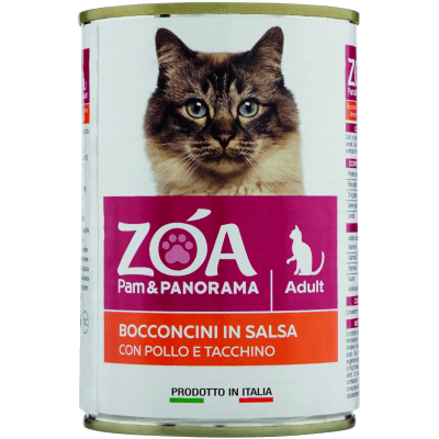 Bocconcini in salsa con pollo e tacchino ZîA 415 g