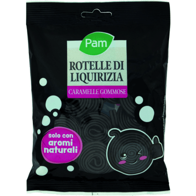 PAM Qualità per te Rotelle caramelle con estratto di liquirizia 175 g