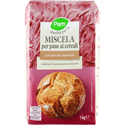 PAM Qualità per te Miscela per pane ai cereali 1 kg