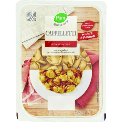 PAM Qualità per te Cappelletti prosciutto crudo 250 g