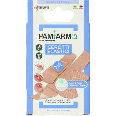 PAM PANORAMA Cerotti Elastici 3 Formati 14 pz