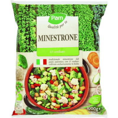 PAM Qualità per te Minestrone 13 verdure Surgelato 1000 g