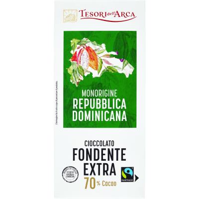 TESORI DELL'ARCA Cioccolato Fondente Extra 70% Cacao 100 g