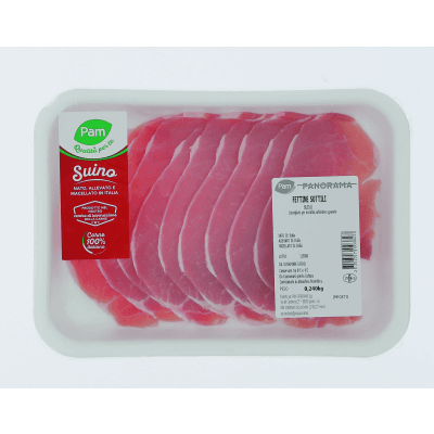 Fette sottili suino italia