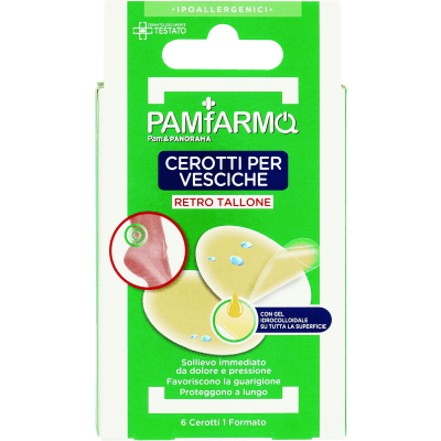 PAMFARMA Cerotti per Vesciche Retro Tallone 1 Formato 6 pz