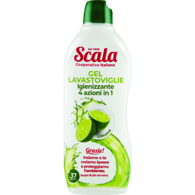Scala Gel Lavastoviglie Igienizzante 4 azioni in 1 Limone 750 ml