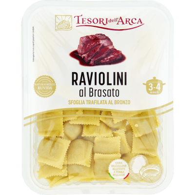 TESORI DELL'ARCA Raviolini al Brasato 250 g
