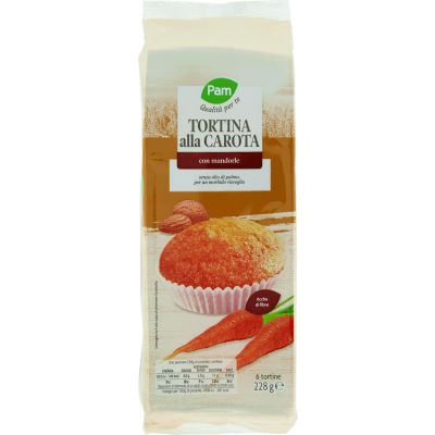 PAM Qualità per te Tortina alla Carota 6 x 38 g
