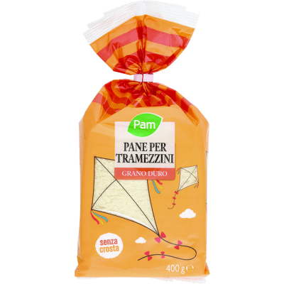 PAM Pane per Tramezzini Grano Duro 400 g