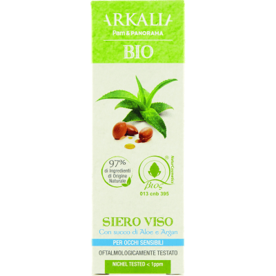 ARKALIA BIO Siero Viso con succo di Aloe e Argan 30 ml