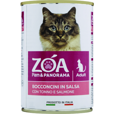 ZOA Adult Bocconcini in Salsa con Tonno e Salmone 415 g
