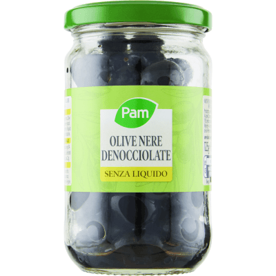PAM Olive Nere Denocciolate Senza Liquido 125 g