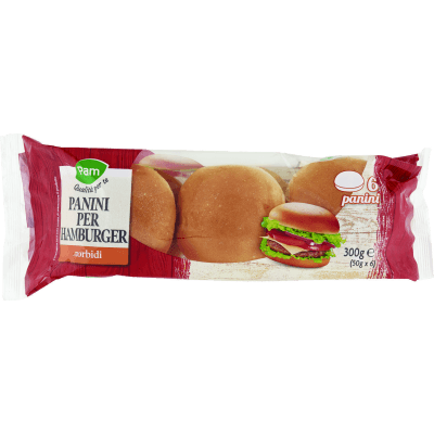 PAM Qualità per te Panini per Hamburger 6 x 50 g