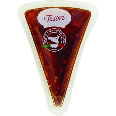 I TESORI Filetti di Acciughe in Olio di Semi di Girasole con Peperoncino 80 g