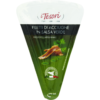 I TESORI Filetti di Acciughe in Salsa Verde 80 g