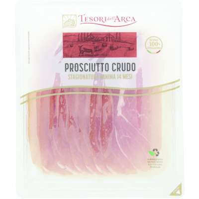TESORI DELL'ARCA Prosciutto Crudo Stagionatura Minima 14 Mesi 100 g
