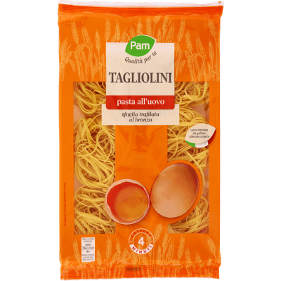 PAM Qualità per te Tagliolini pasta all uovo 250 g
