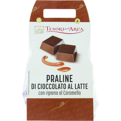 TESORI DELL'ARCA Praline di Cioccolato al Latte con ripieno al Caramello 160 g