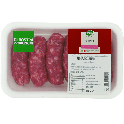P&p - salsiccia verzino di suino 450 g