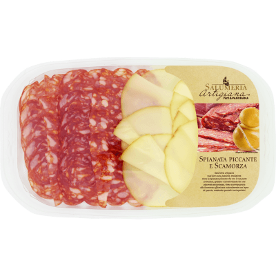 Salumeria Artigiana Spianata Piccante e Scamorza 120 g