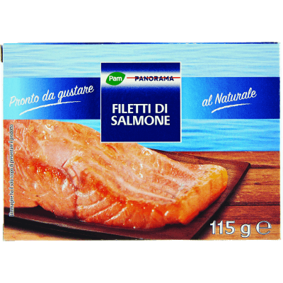 PAM PANORAMA Filetti di Salmone al Naturale 115 g