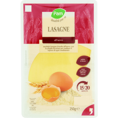 PAM Qualità per te Lasagne all'uovo 250 g