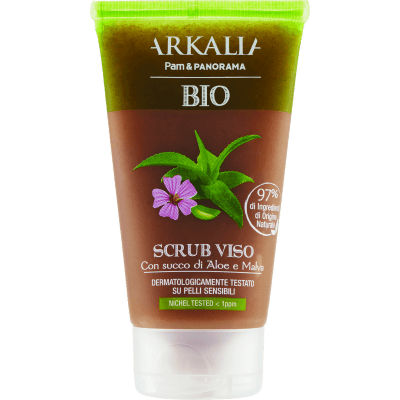 ARKALIA BIO Scrub Viso con succo di Aloe e Malva 75 ml