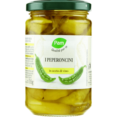 PAM Qualità per te i Peperoncini in aceto di vino 250 g