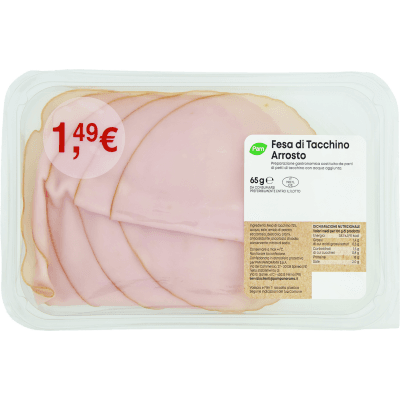 PAM Fesa di Tacchino Arrosto 65 g