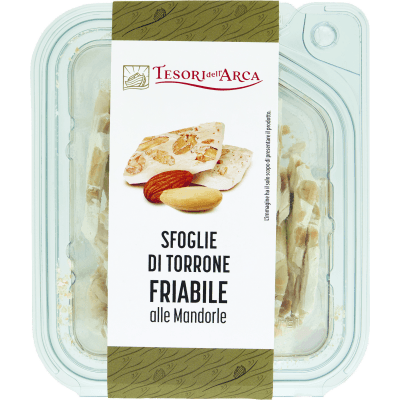 TESORI DELL'ARCA Sfoglie di Torrone Friabile alla Mandorle 150 g