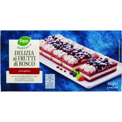 PAM Qualità per te Delizia ai Frutti di Bosco pretagliata 430 g