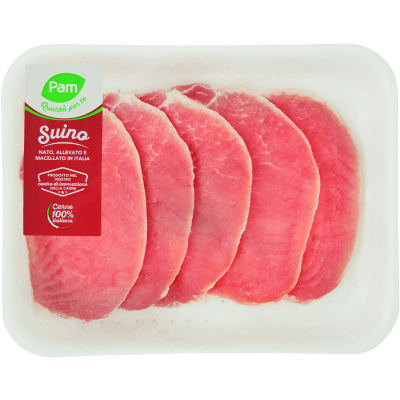 Lonza suino fette italia