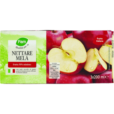 PAM Qualità per te Nettare Mela 3 x 200 ml