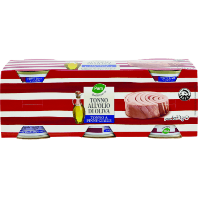 PAM Qualità per te Tonno all'Olio di Oliva 5 x 70 g