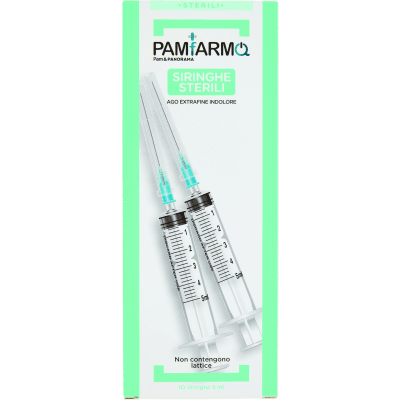 PAM PANORAMA Siringhe Sterili 5 ml 10 pz