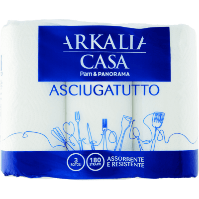 PAM Qualità per te Asciugatutto 2 Veli 3 Rotoli