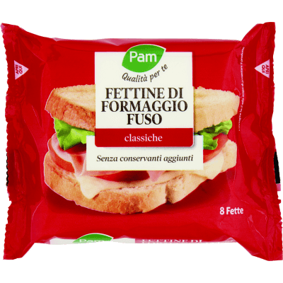 PAM Qualità per te Fettine di Formaggio Fuso classiche 8 x 25 g