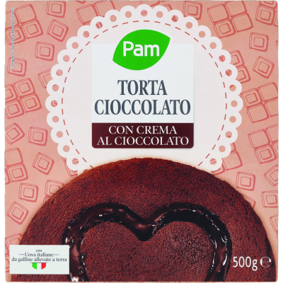 PAM Torta Cioccolato con Crema al Cioccolato 500 g