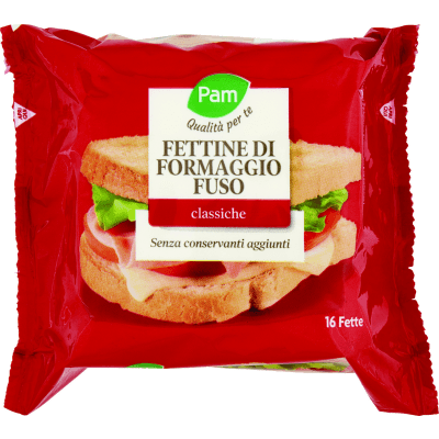 PAM Qualità per te Fettine di Formaggio Fuso classiche 16 x 25 g