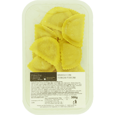 FRESCHE BONTA' Ravioli con Funghi Porcini 300 g
