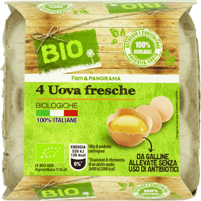 BIO 4 Uova fresche Biologiche 220 g