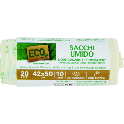 Sacco immondizia per umido 10lt 42x50 20 pezzi