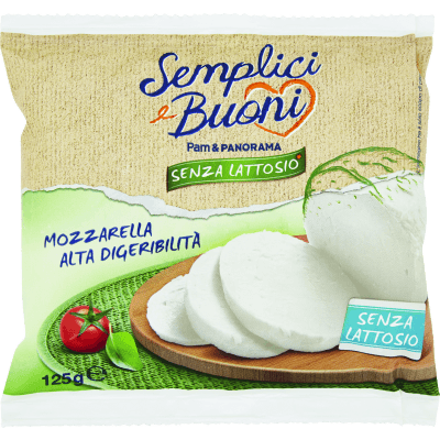 SEMPLICI E BUONI Senza Lattosio Mozzarella Alta Digeribilità 125 g