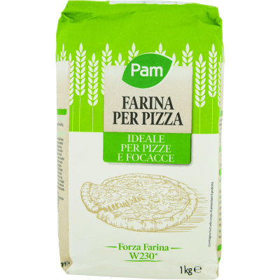 PAM Farina per Pizza Ideale per Pizze e Focacce 1 kg