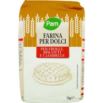 PAM Farina per Dolci per Frolle, Biscotti e Ciambelle 1 kg