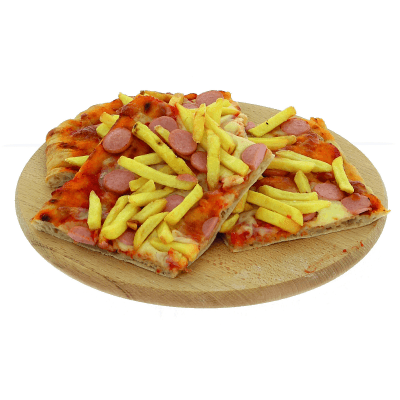 Pizza gourmet wurstel patatine