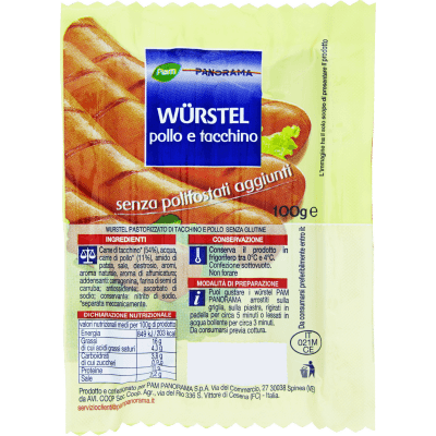 PAM PANORAMA Würstel pollo e tacchino 100 g