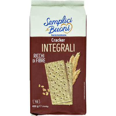 SEMPLICI E BUONI Cracker Integrali 10 x 40 g